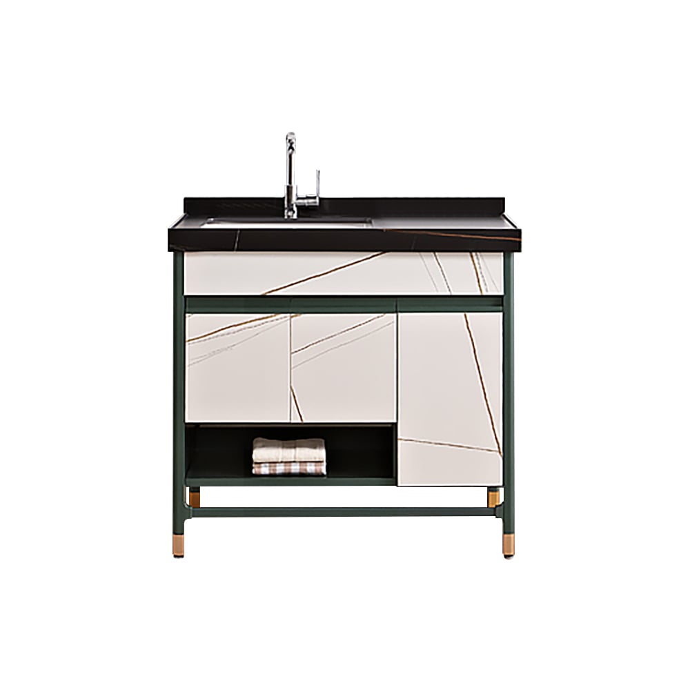 900mm Freestanding Single Basin Bathroom Vanity with Doors window image