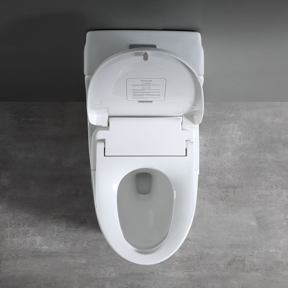 Elongated Automatic Self Clean Toilet Seat Cover Intelligent Toilet Seat Cover window image