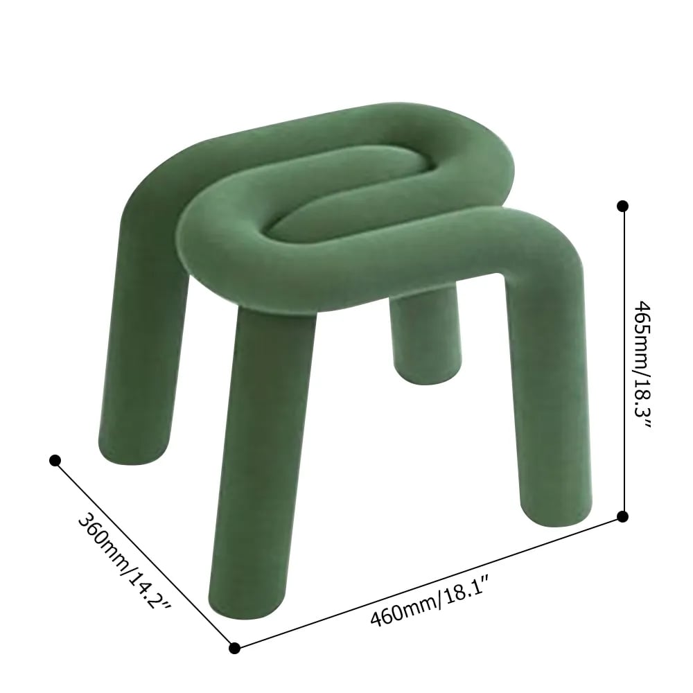 White Wool Upholstery 4-Legs Kids Chair Simple Design window image