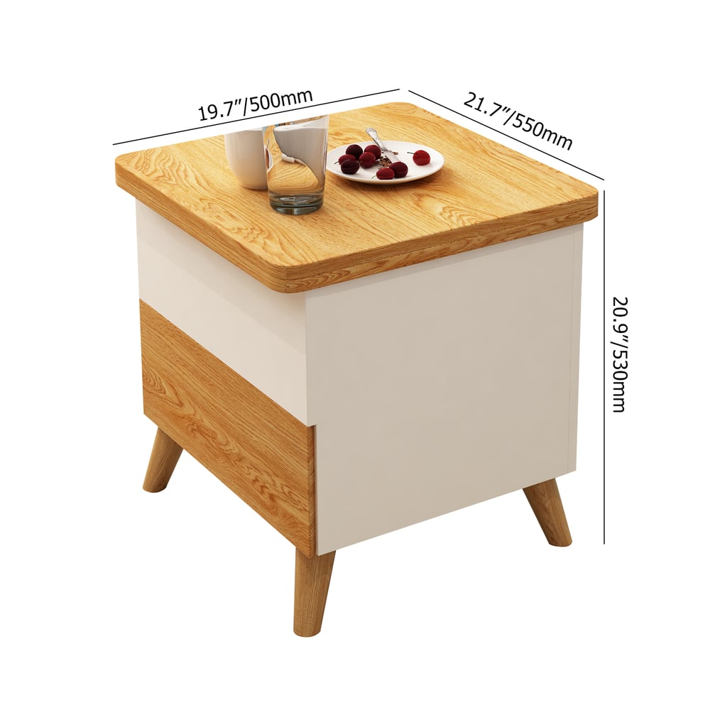 Table basse extensible à dessus relevable avec rangement multifonction et multicolore image de fenêtre