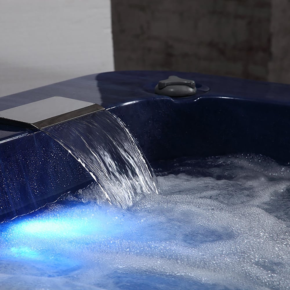 Baignoire de massage spa extérieure carrée en acrylique 2100 mm 6 personnes 67-Jet image de fenêtre