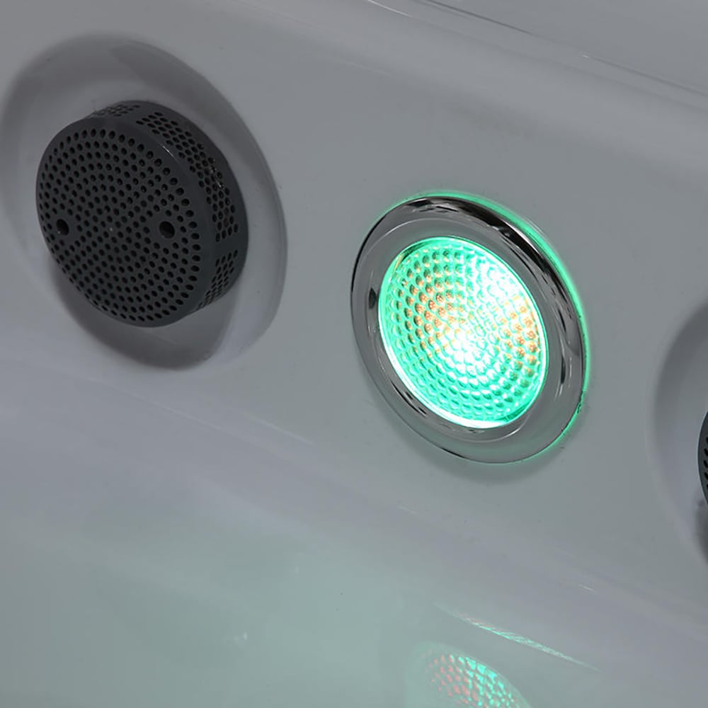 Bain de massage acrylique 2700 mm Spa extérieur 8 personnes 49-Jet avec ozonateur image de fenêtre