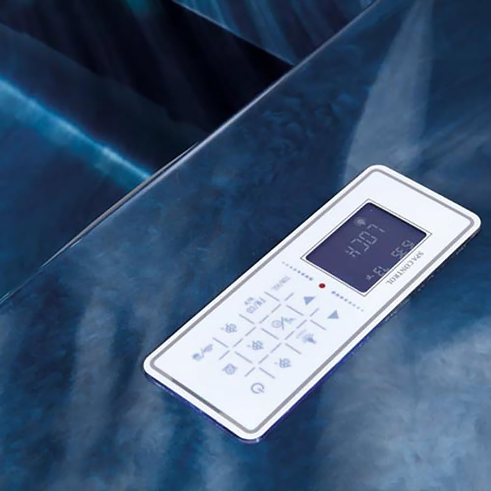 Bain de massage extérieur en acrylique 24 jets, 1950 mm, jusqu'à 3 personnes image de fenêtre