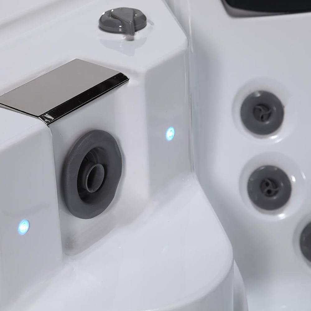 Bain de massage acrylique 2700 mm Spa extérieur 8 personnes 49-Jet avec ozonateur image de fenêtre