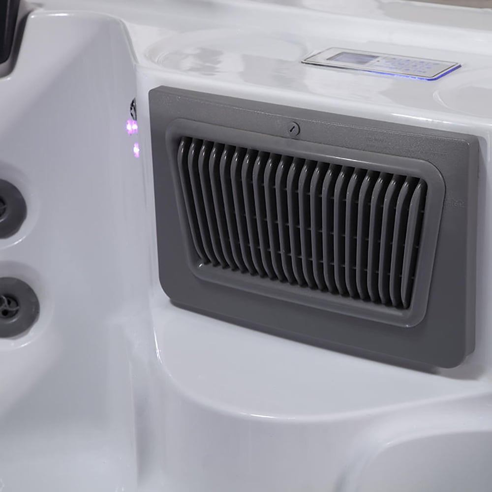 Bain de massage acrylique 2700 mm Spa extérieur 8 personnes 49-Jet avec ozonateur image de fenêtre