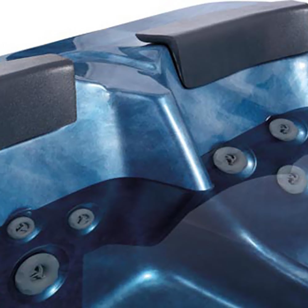 Bain de massage extérieur en acrylique 24 jets, 1950 mm, jusqu'à 3 personnes image de fenêtre