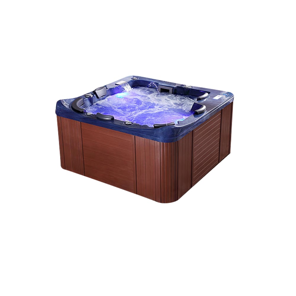 Baignoire de massage spa extérieure carrée en acrylique 2100 mm 6 personnes 67-Jet image de fenêtre