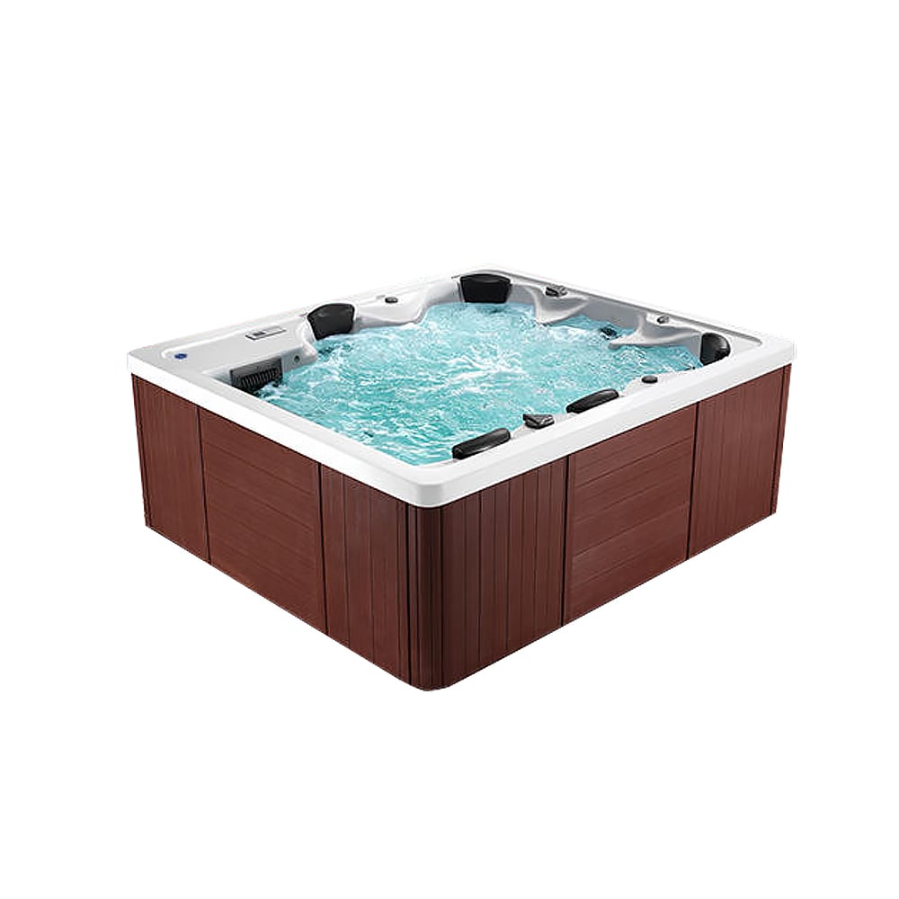 106.3" Acrylic Outdoor Spa Massage Tub 6-Person 34-Jet with Sitting & Lying Seats