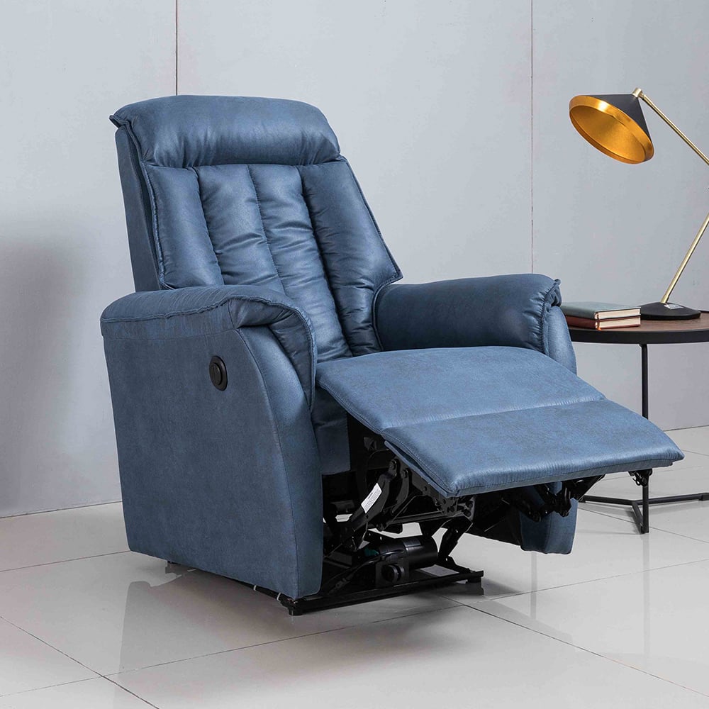 Modern Ergonomic Swivel Glider Recliner High-Back Massage Chair with Headrest window image