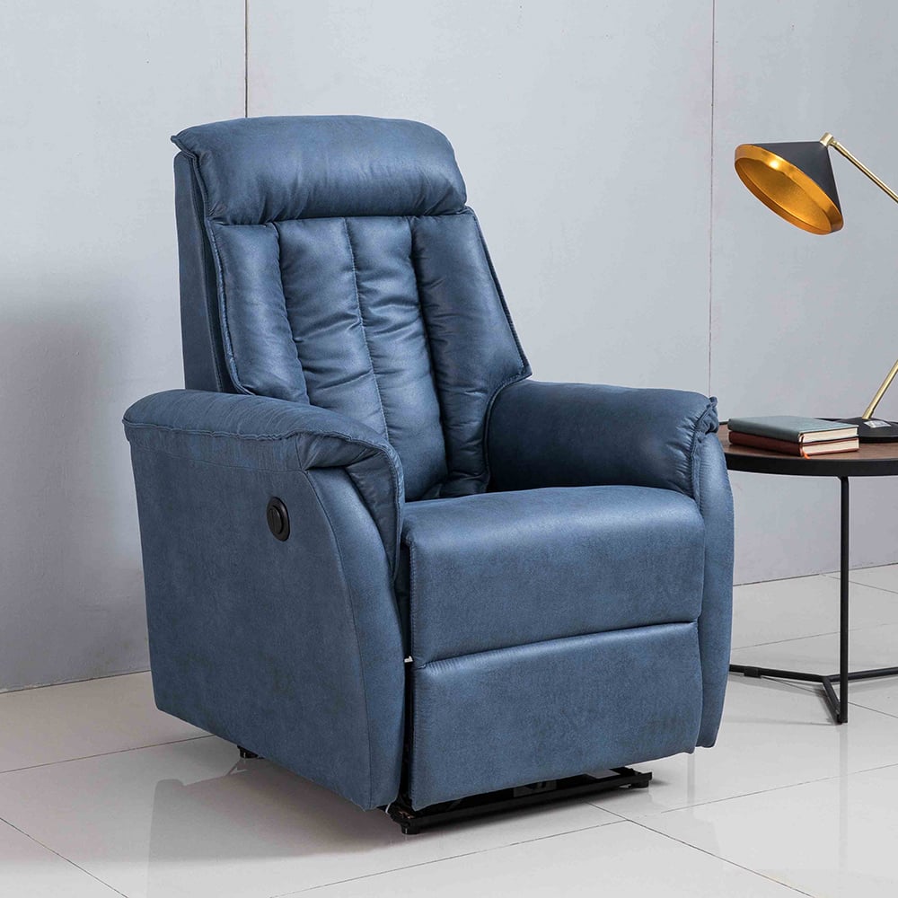 Modern Ergonomic Swivel Glider Recliner High-Back Massage Chair with Headrest window image