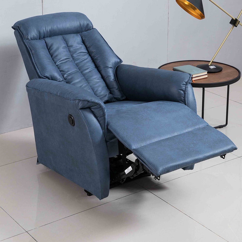 Modern Ergonomic Swivel Glider Recliner High-Back Massage Chair with Headrest window image