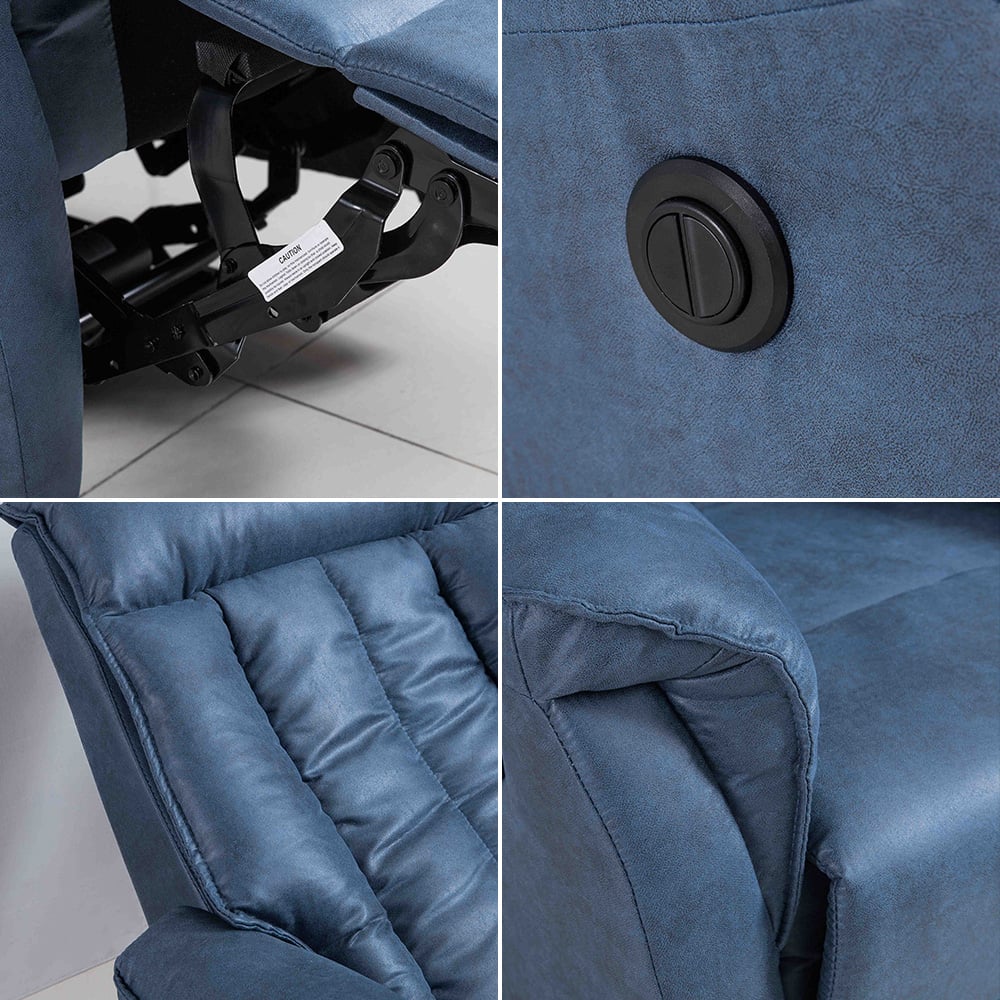 Modern Ergonomic Swivel Glider Recliner High-Back Massage Chair with Headrest window image
