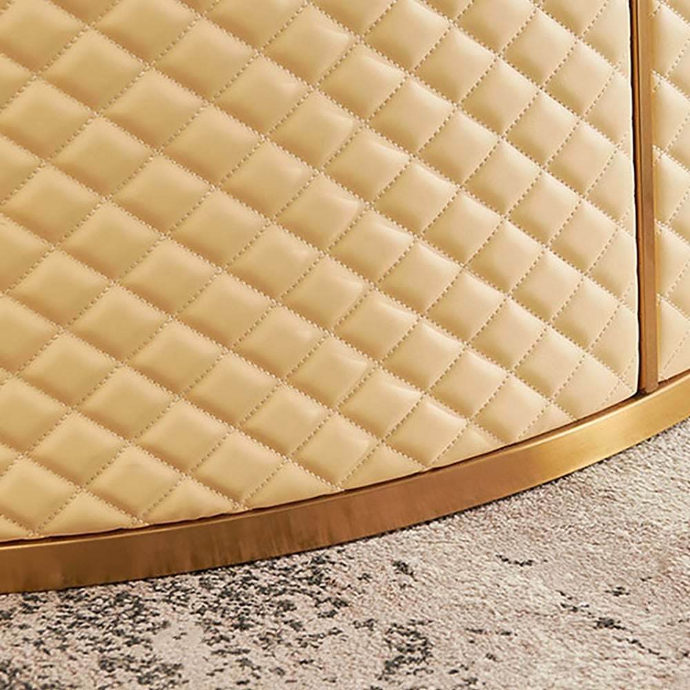 2 Pieces Light Luxury Coffee Table & TV Stand Set with Storages window image