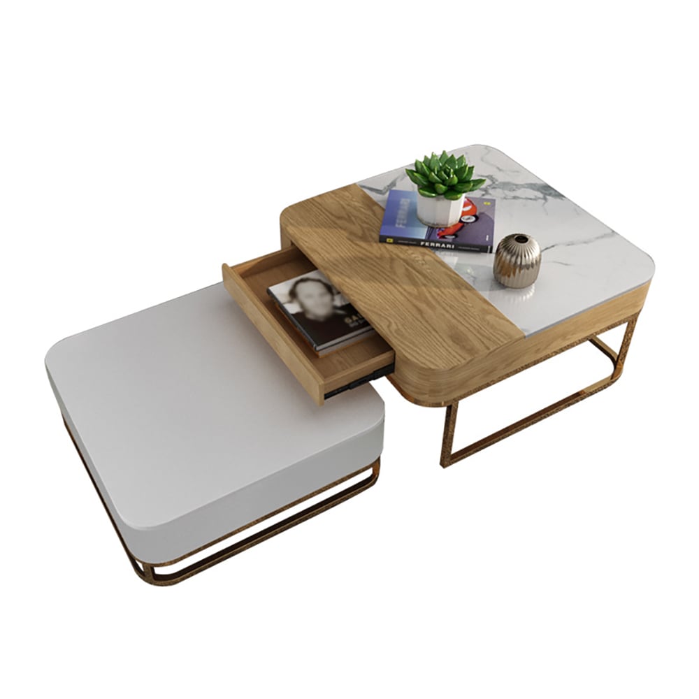 Mehrzweck Lift-Up Nesting Couchtisch Set, ausziehbar mit reichlich Stauraum Schaufensterbilder