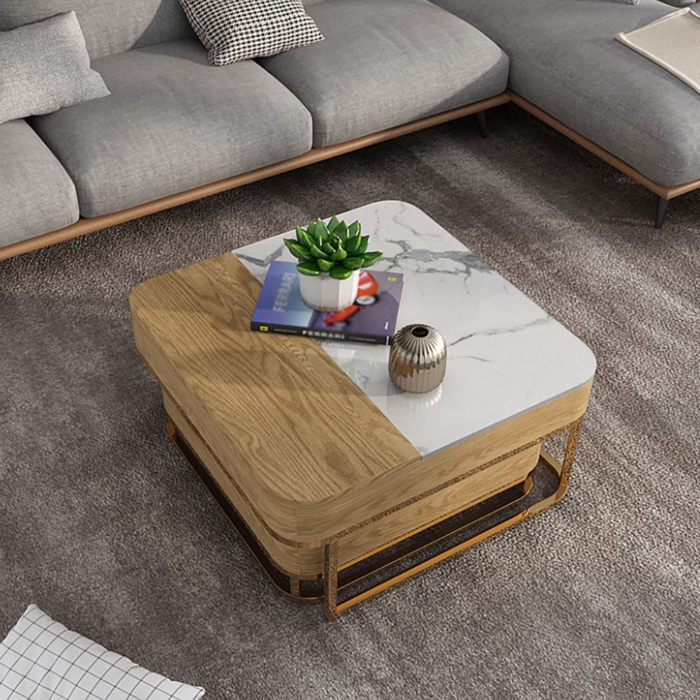 Mehrzweck Lift-Up Nesting Couchtisch Set, ausziehbar mit reichlich Stauraum Schaufensterbilder