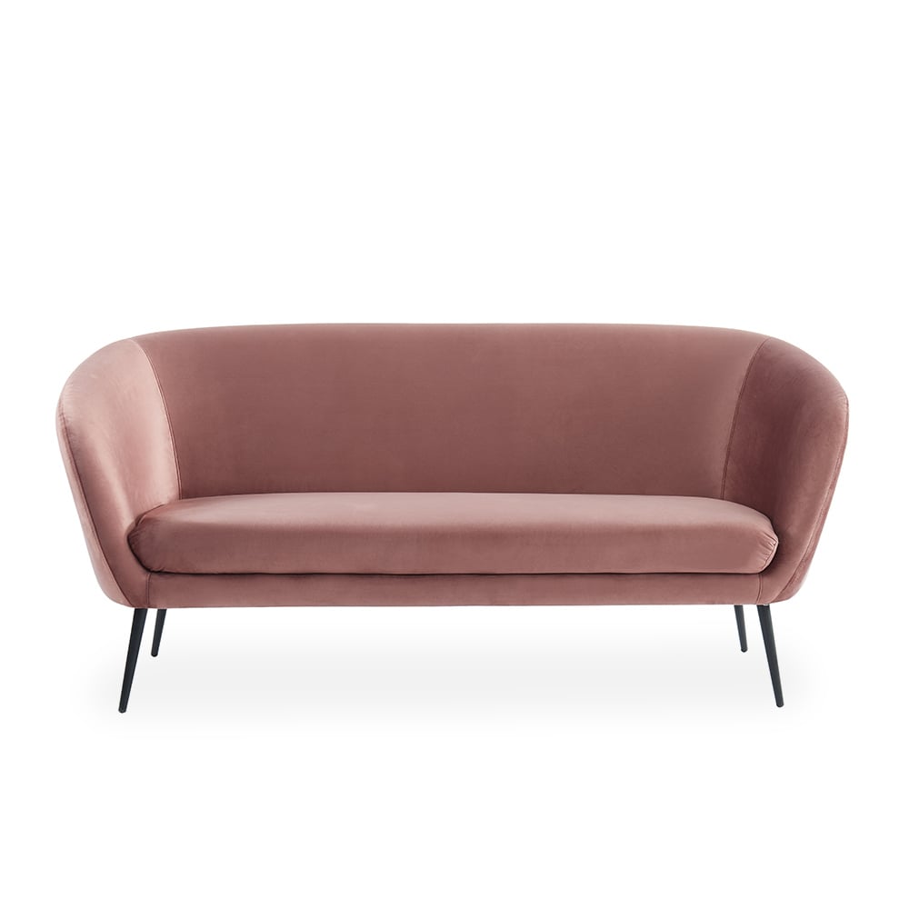 Moderne 1900mm roze brede velet bank metalen poten Vensterafbeelding