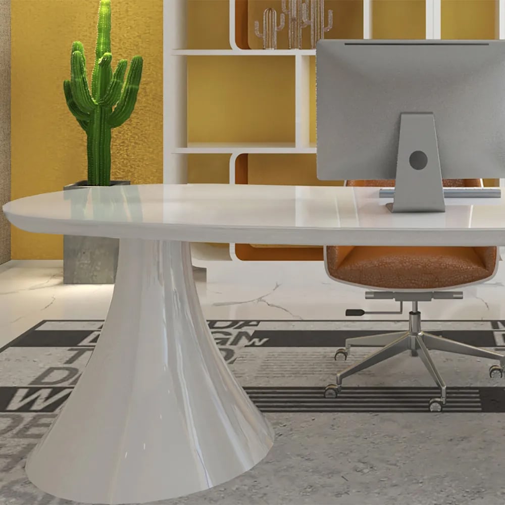 Bureau de bureau de bureau créatif en forme de L blanc moderne 1800 mm, bureau de rangement, main gauche image de fenêtre