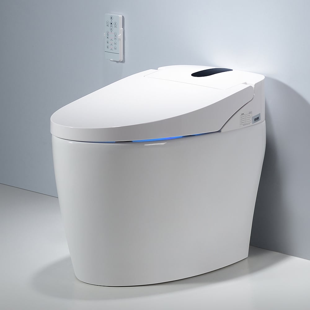 Smart Toilet Tankless Automatic Toilet One-Piece Floor Mounted Self Clean window image