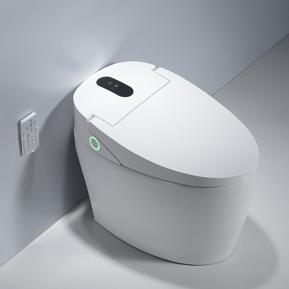 Smart Toilet Tankless Automatic Toilet One-Piece Floor Mounted Self Clean window image