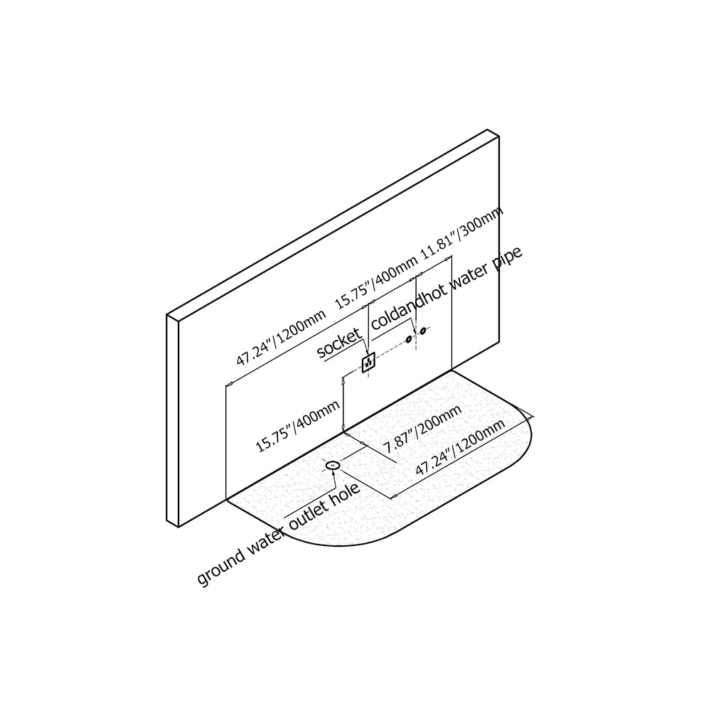 75" LED Oval Whirlpool Water Massage 3 Sided Apron Stone Resin Bathtub in White window image