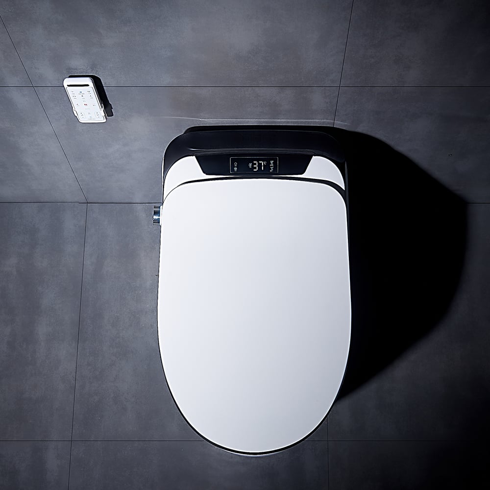 Automatic Toilet One-Piece Floor Mounted Self Clean Smart Toilet Tankless window image