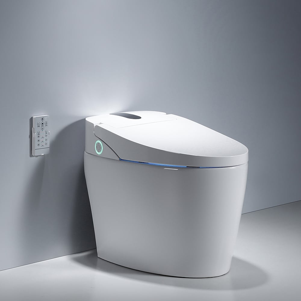 Smart Toilet Tankless Automatic Toilet One-Piece Floor Mounted Self Clean window image