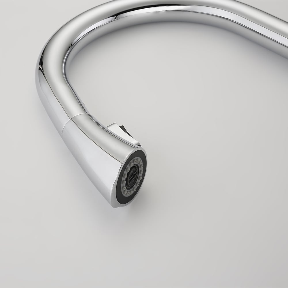 Monobloc Single Lever Handle Kitchen Tap Pull-out Spout in Chrome window image