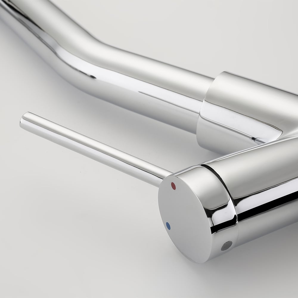 Monobloc Single Lever Handle Kitchen Tap Pull-out Spout in Chrome window image