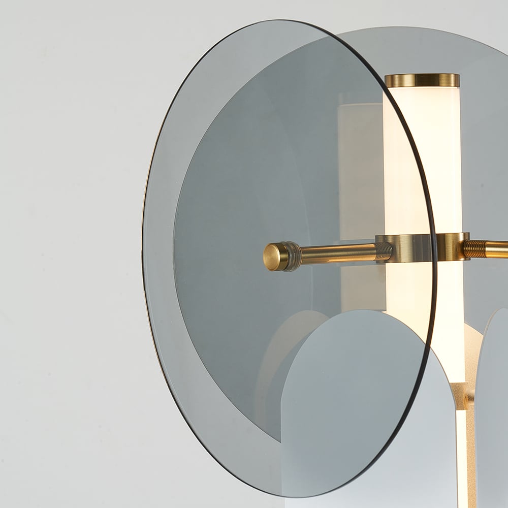 Unique White & Grey 1-Light Table Lamp with On / Off Switch window image