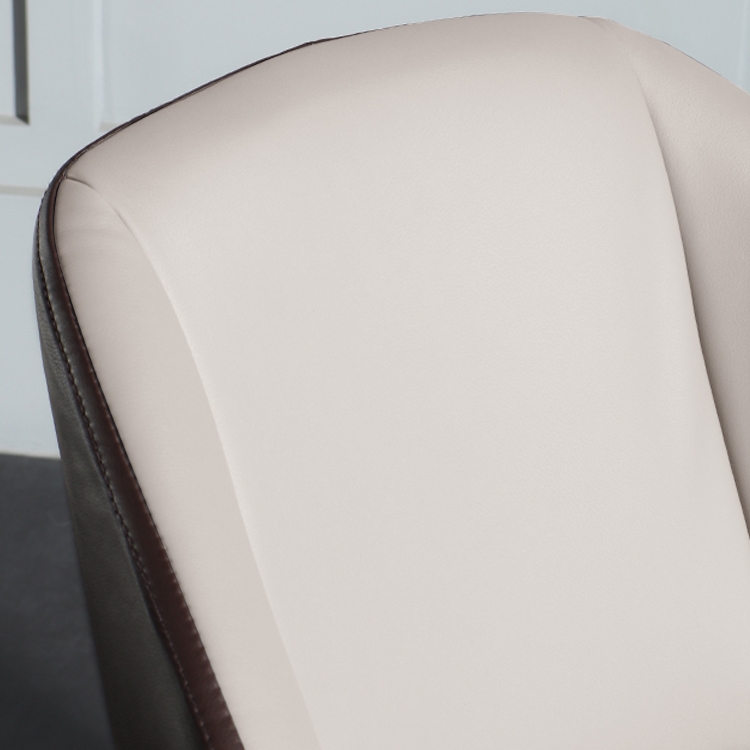 Chaise de travail en cuir PU kaki pour bureau pivotante rembourrée chaise de bureau image de fenêtre