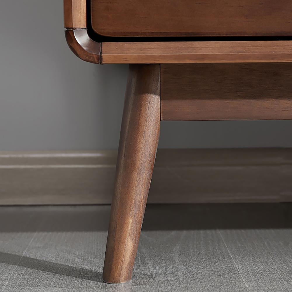 Cottage Walnut 2-Door Sideboard Buffet 956mm Sideboard Cabinet with Drawer & Door window image