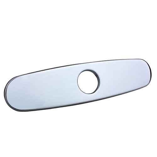 8" Deck Plate Polished Chrome Finished for Single Hole Mounting Solid Brass window image