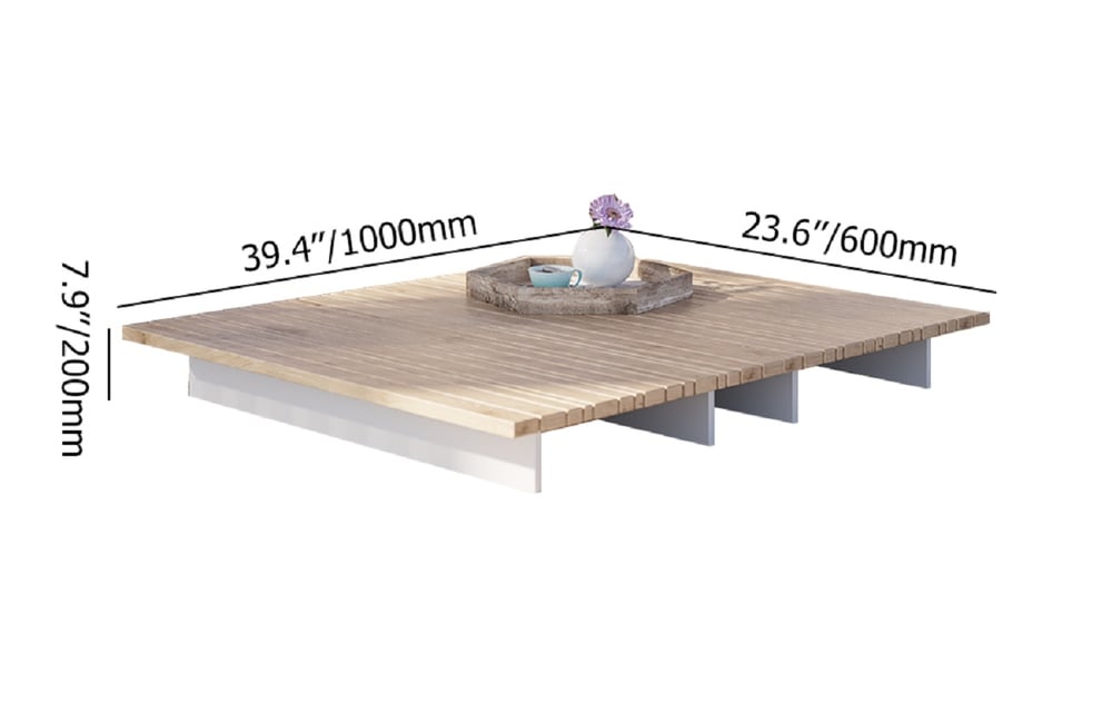 Rectangle Teak Wood Outdoor Coffee Table Patio Table weights dimensions image