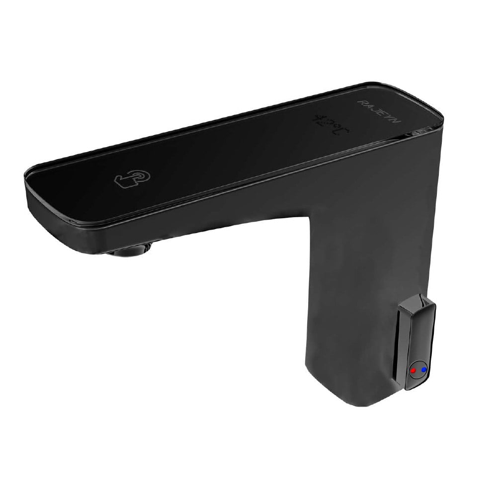 Monobloc Electronic Bathroom Basin Tap with Water Temperature Display window image