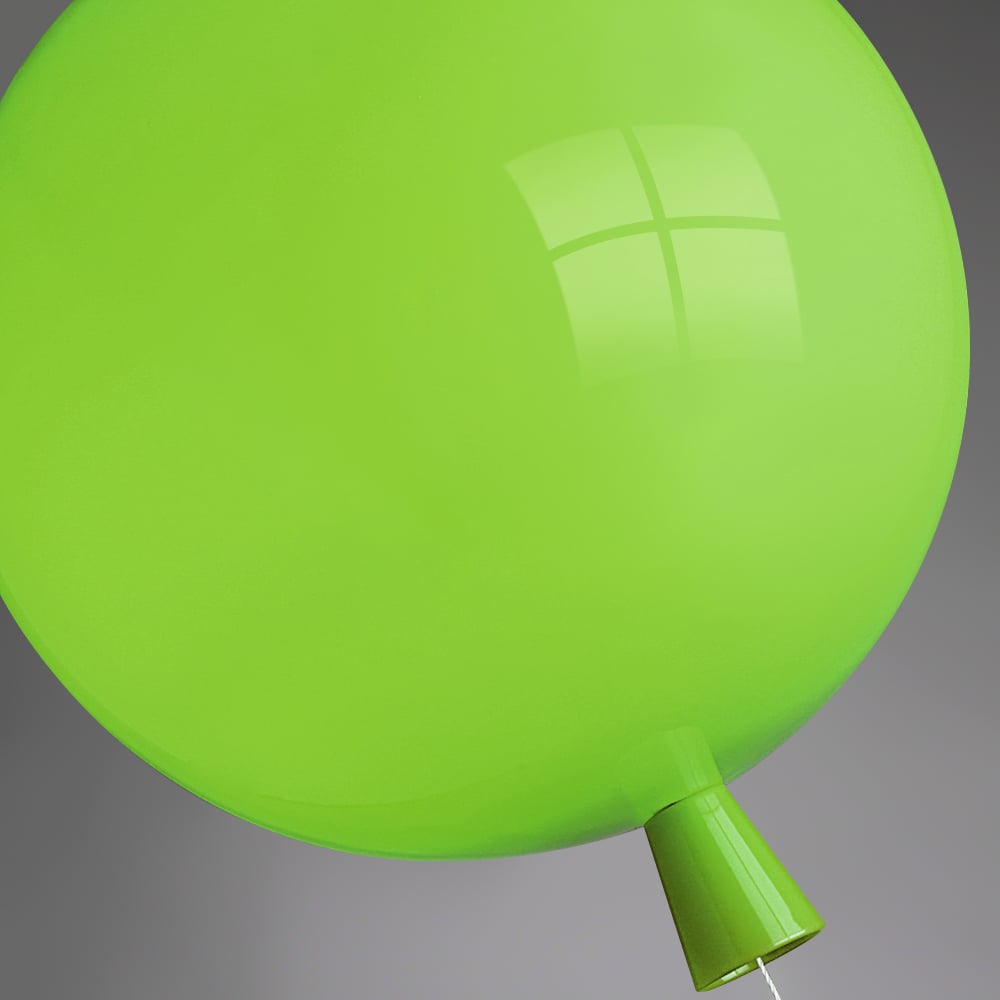 Modern Wall Sconce with Grenn Balloon Shaped Shade window image
