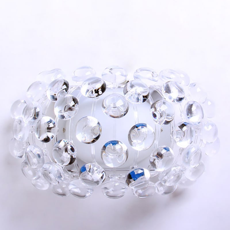 Bling Bling Silver 1-Light Wall Light with Clear Acrylic Beads window image