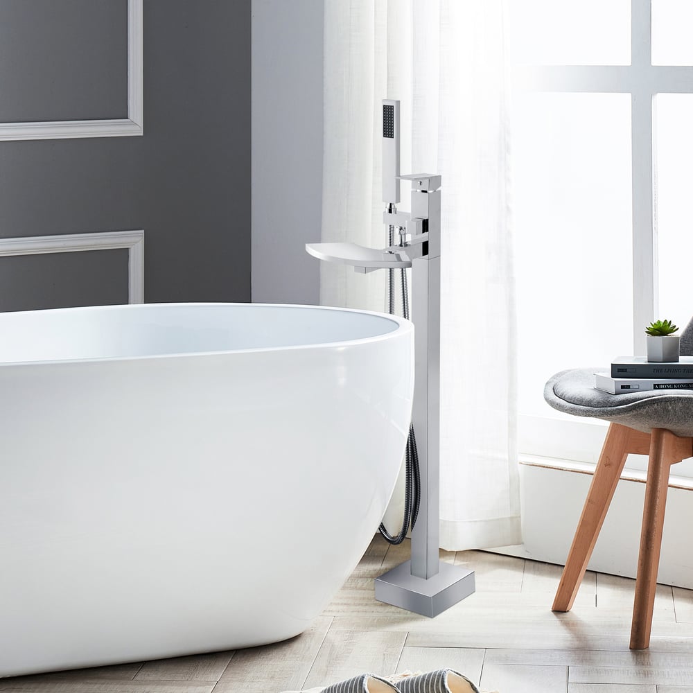 Fantasia Chrome Waterfall Clawfoot Tub and Shower Filler window image