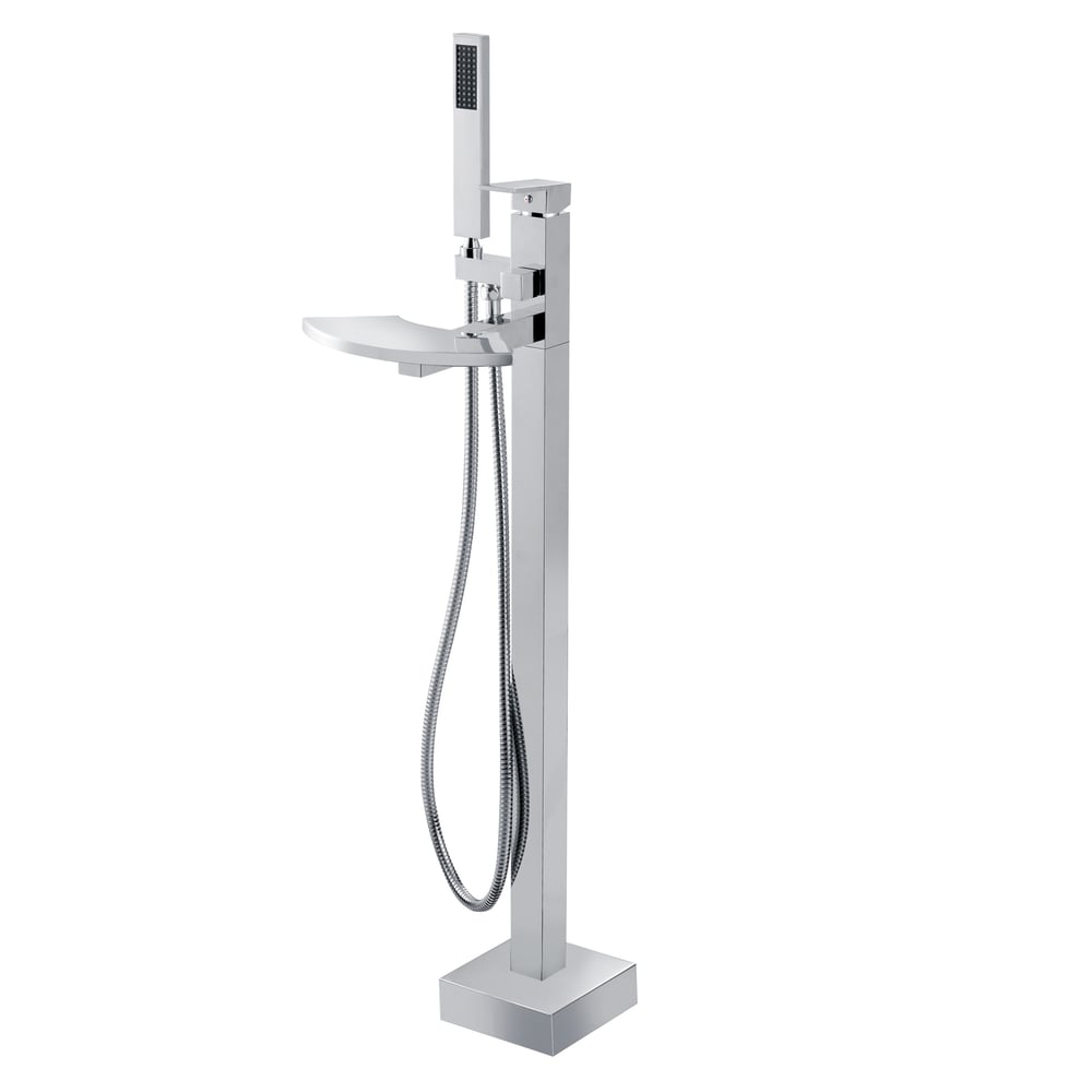 Fantasia Chrome Waterfall Clawfoot Tub and Shower Filler window image