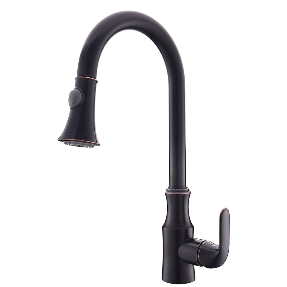 Ethan Contemporary Dual Pull-Out Sprayer 1-Hole Kitchen Faucet with Single Handle window image