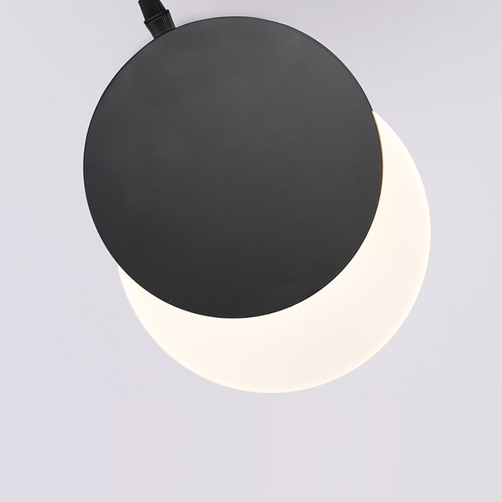 Zwarte hanglamp draaibaar 1-licht klein hanglicht verstelbare hoogte Vensterafbeelding