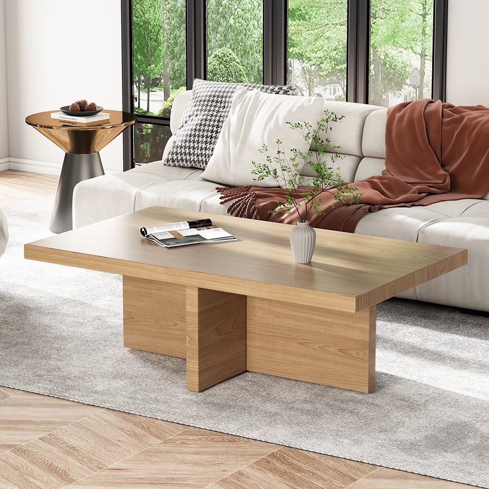 Rectangular Wood Coffee Table Designs