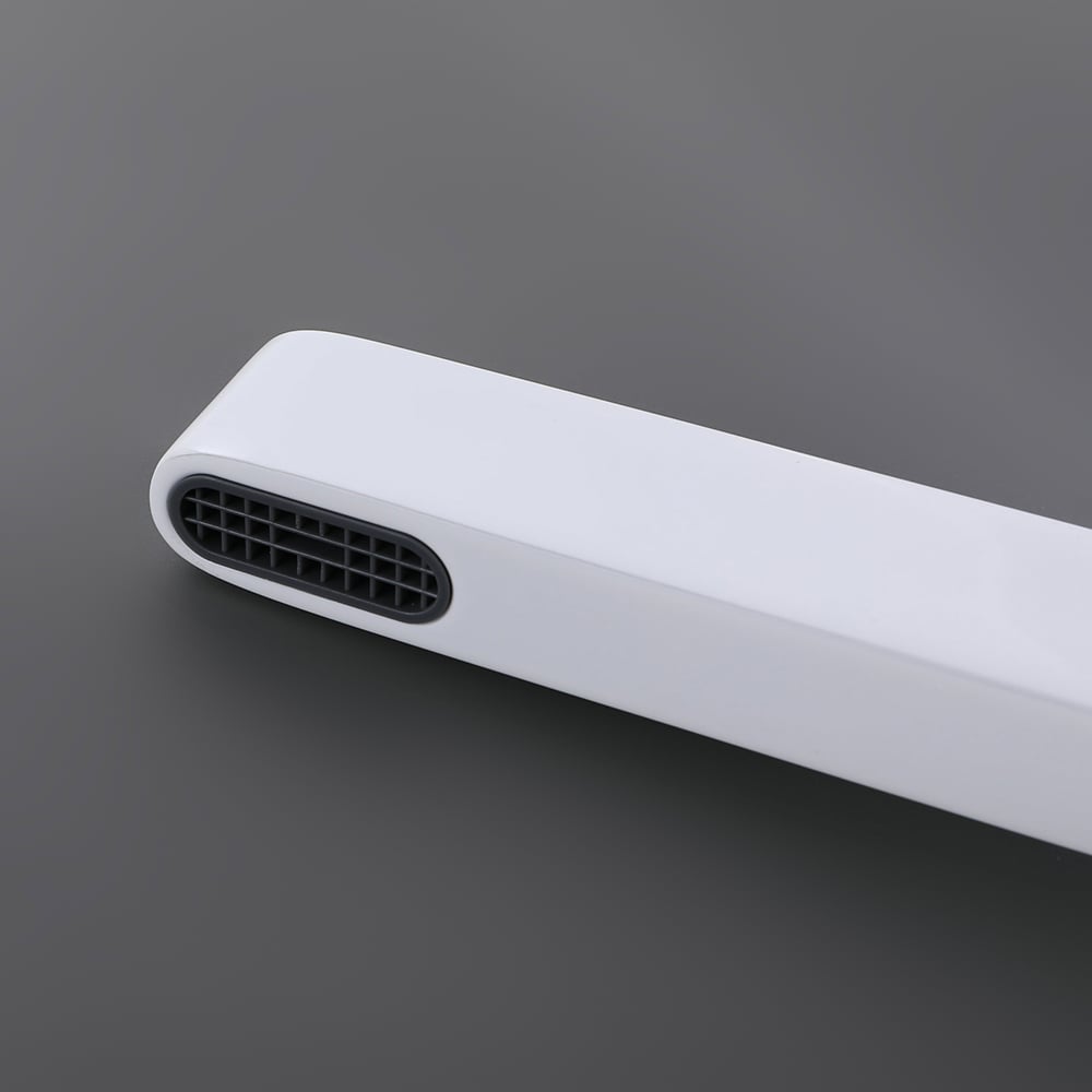 Modern White Single Hole Bathroom Basin Tap Intelligence Temperature Digital Display window image