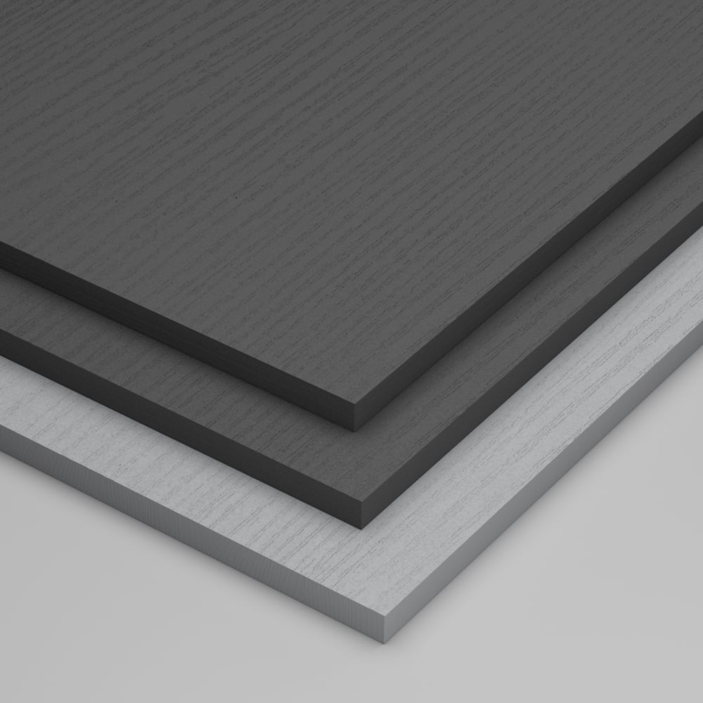 Modern & Minimalist Book Shelf with 4 Shelves & 2 Drawers in Grey window image