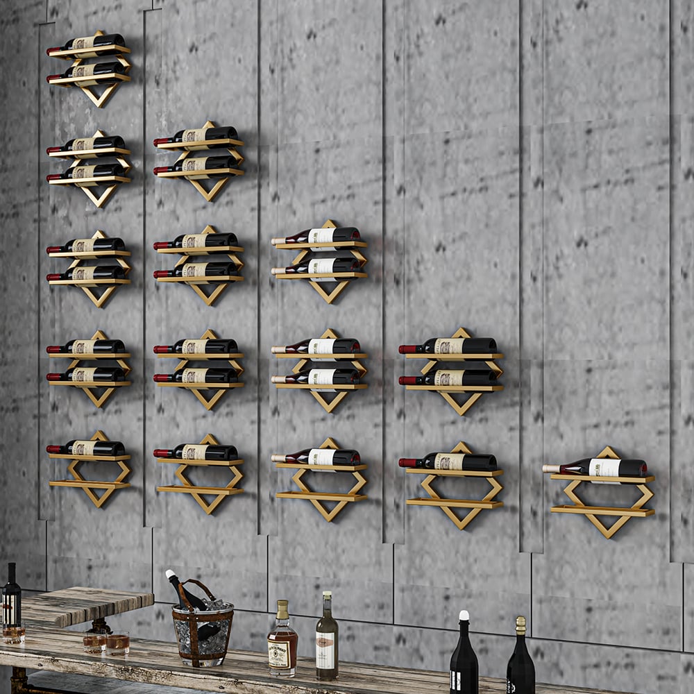 Wine Rack Wall Wall Mounted Wine Rack For 12 Bottles Iron Wine