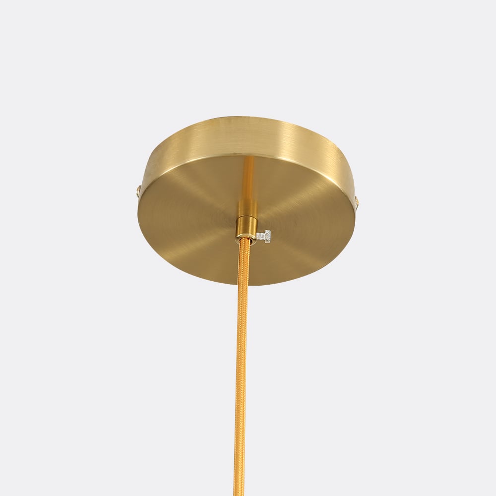 Moderno geométrico hueco globo de 1 lámpara colgante en oro Imagen de ventana
