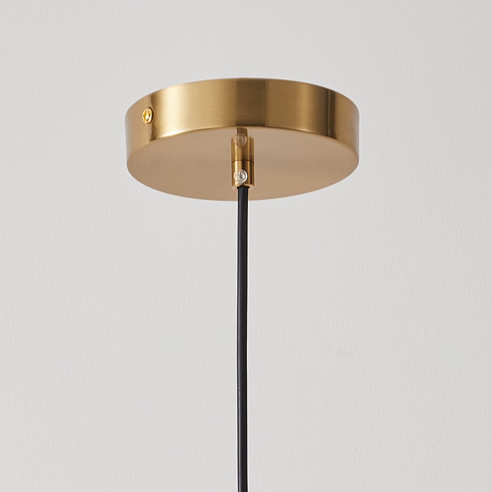 Modern Gold Globe 1-Light Indoor Pendant Light window image