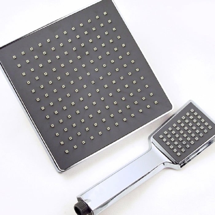 Dree Modern Wall Mount Rainshower System Polished Chrome Shower System with Handshower S window image