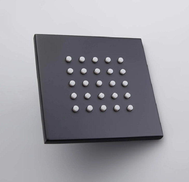25-Nozzle Single-Function Square Shower Matte Black window image
