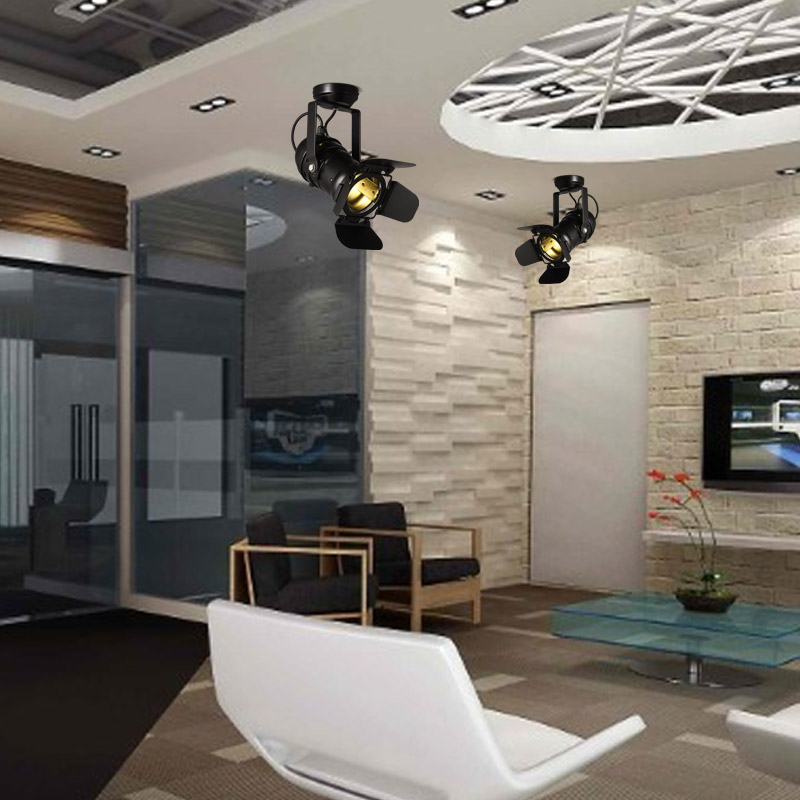 Lampe suspendue extensible industrielle à 1 ampoule en métal, noire image de fenêtre