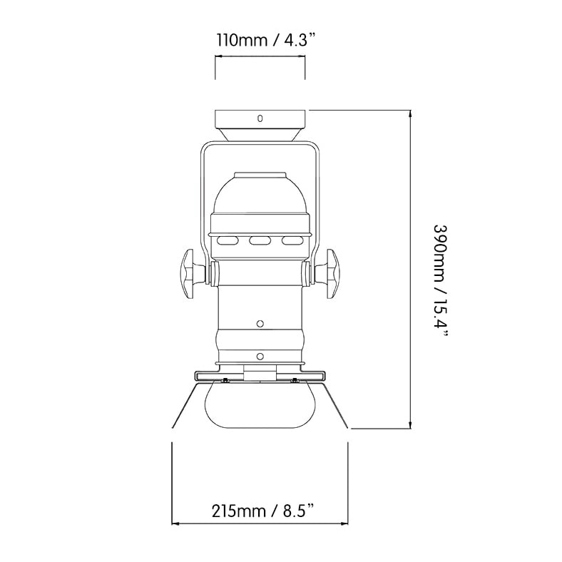 Lampe suspendue extensible industrielle à 1 ampoule en métal, noire image de fenêtre